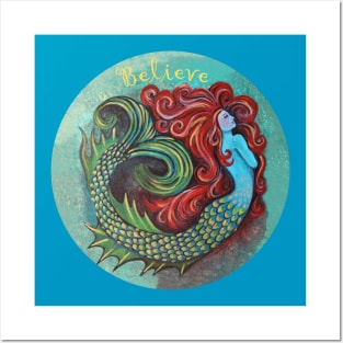 Mermaid Believe Posters and Art